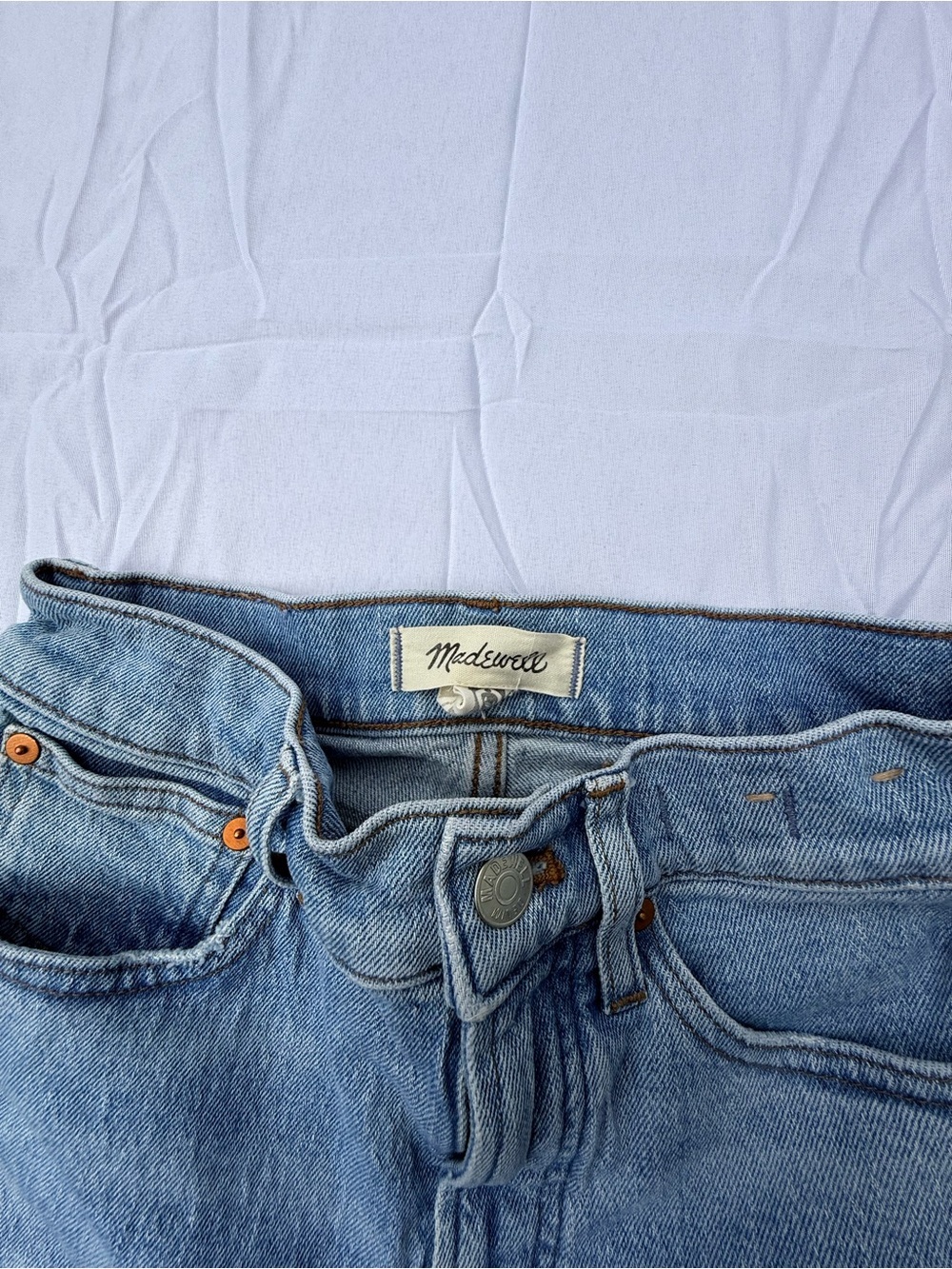 #41 Madewell Light Wash vintage wide-leg crop Jeans size(24) - Picture 2 of 6